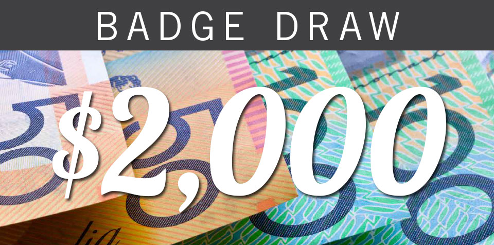 Tues 3 October – $2000
