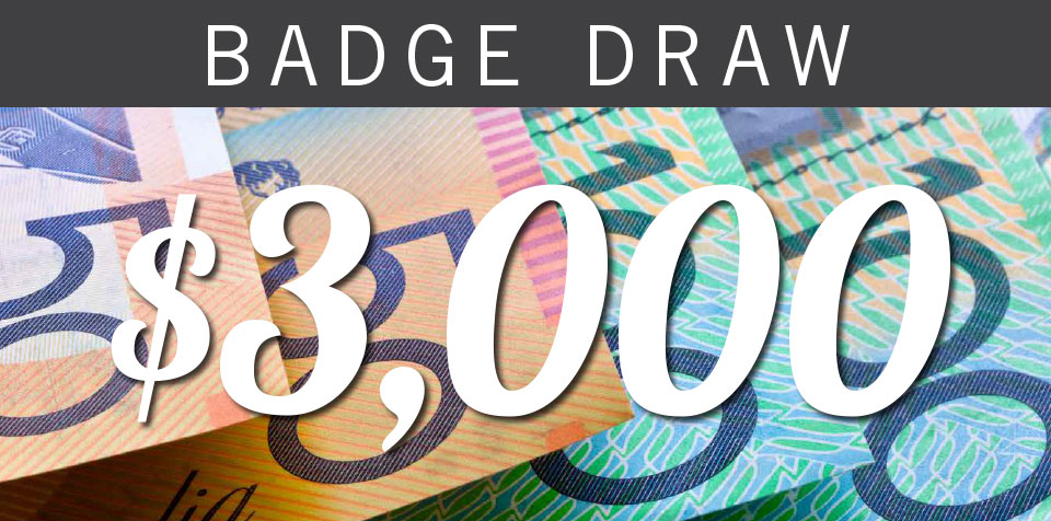 Tues 7 November – $3000