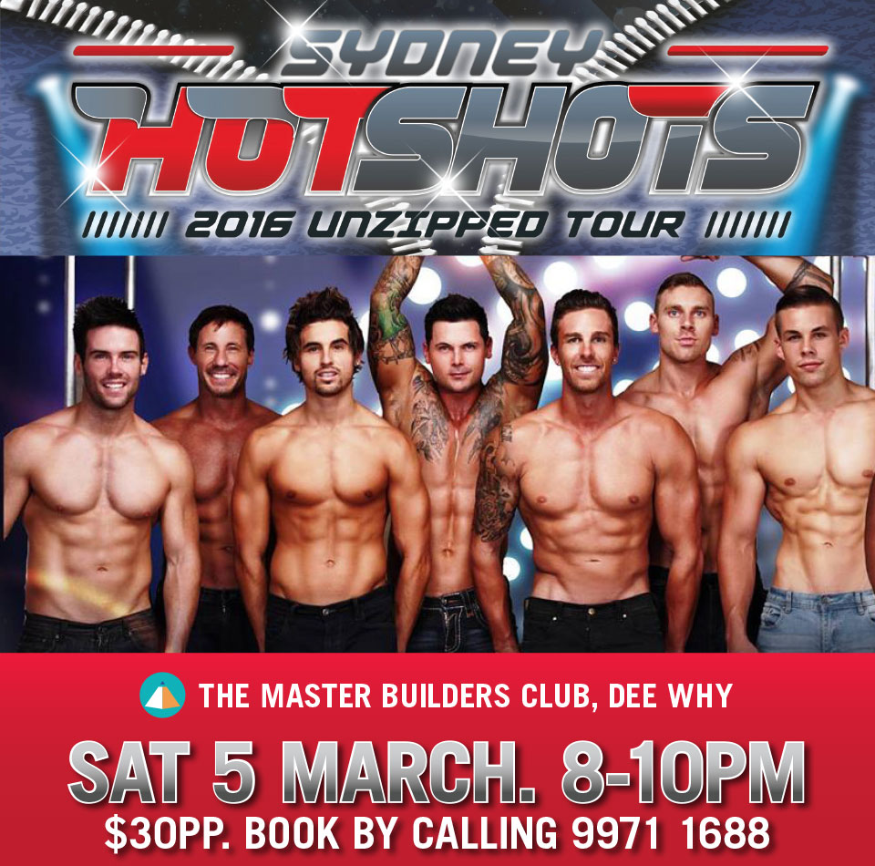 HOT SHOTS - Male Strippers - 2016 UNZIPPED TOUR