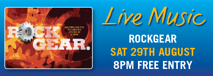 FREE LIVE MUSIC - 29 AUGUST - RockGear!