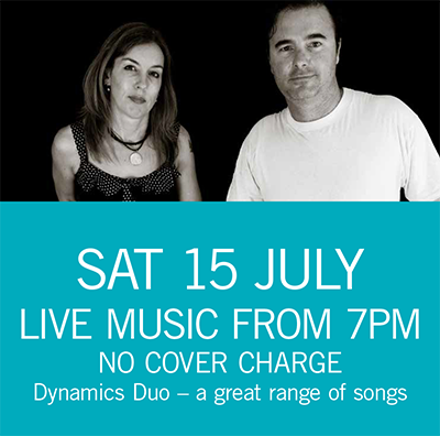Dynamics Duo Sat 15 July 7pm