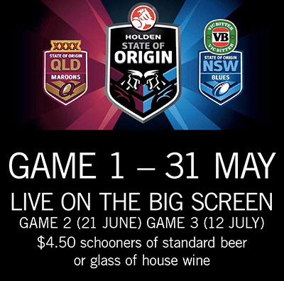 Origin 2017 - Game 1. WEDS 31ST MAY