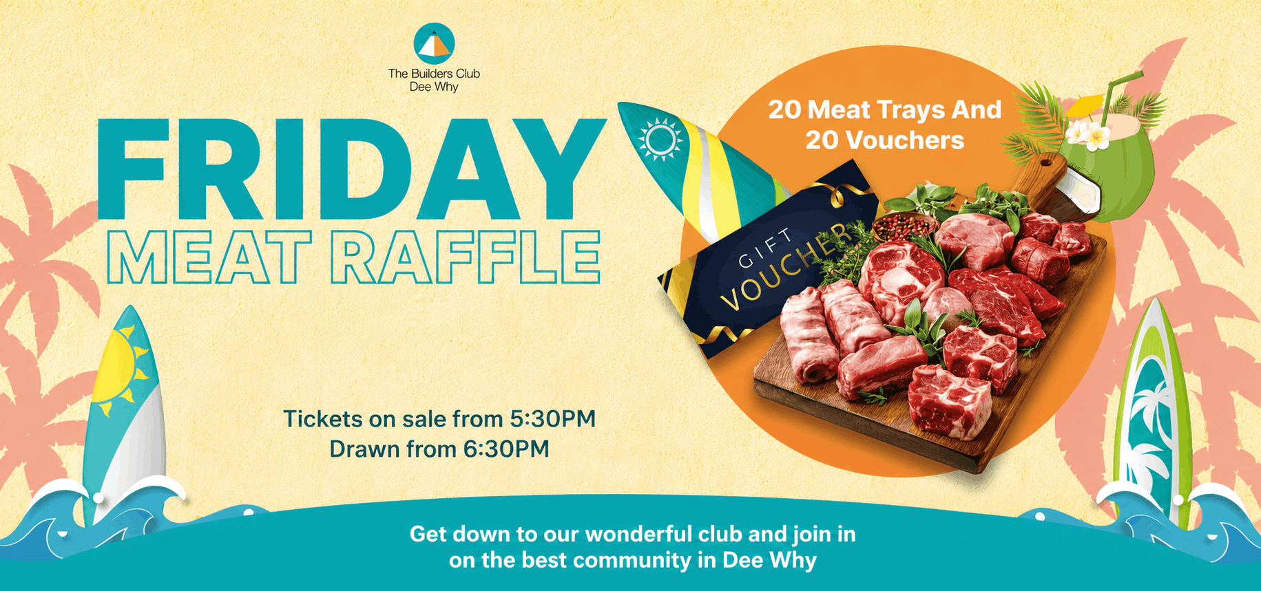 Friday Meat Raffle & Vouchers