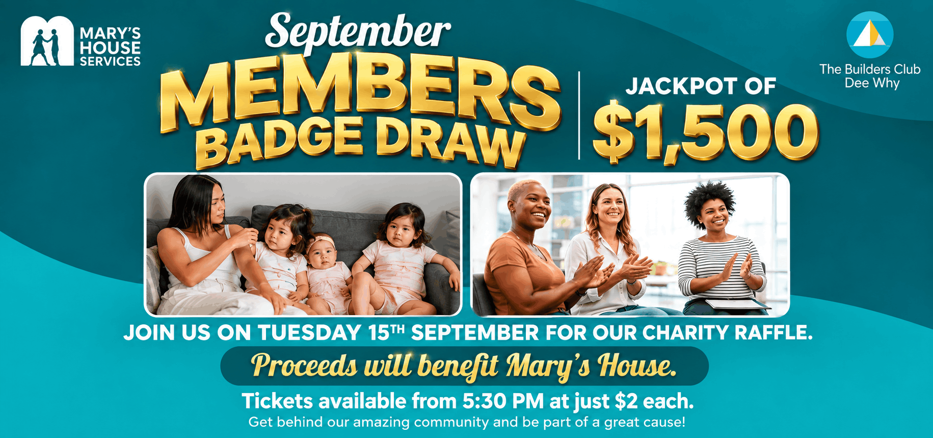 SEPTEMBER MEMBERS BADGE DRAW