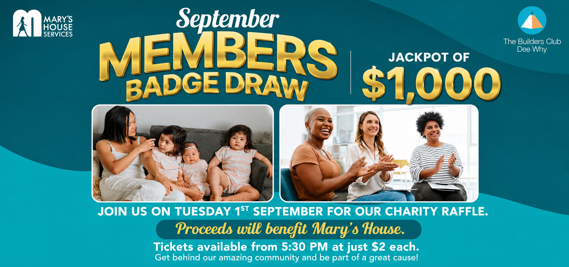 SEPTEMBER MEMBERS BADGE DRAW